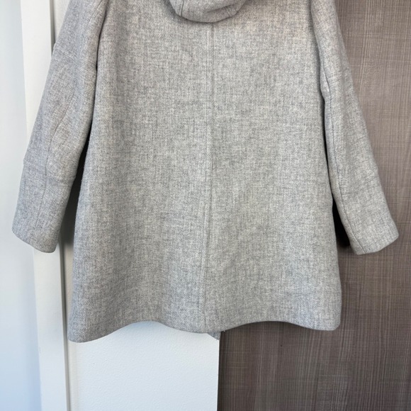 J. Crew Heather Gray Chateau Parka Italian Wool Stadium Cloth Coat Jacket - Picture 13 of 16